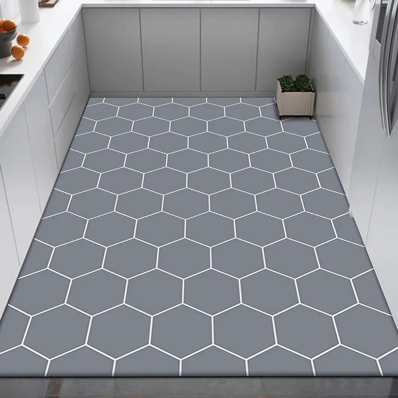 Checkerboard Pvc Anti-Slip Oil-Proof Floor Mat Leather Balcony