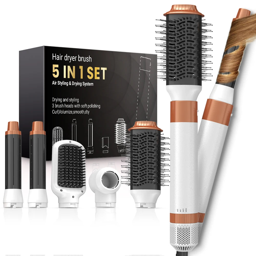 Hair Dryer Brush Detachable 5-In-1 Styling Drying System