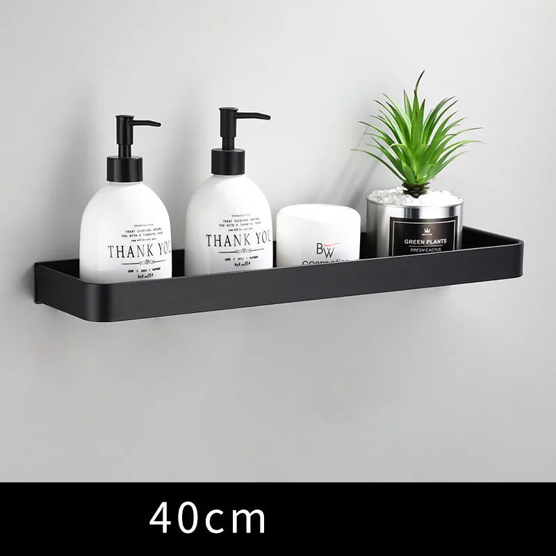 Bathroom Shelf Black Bathroom Shampoo Shower Storage Rack