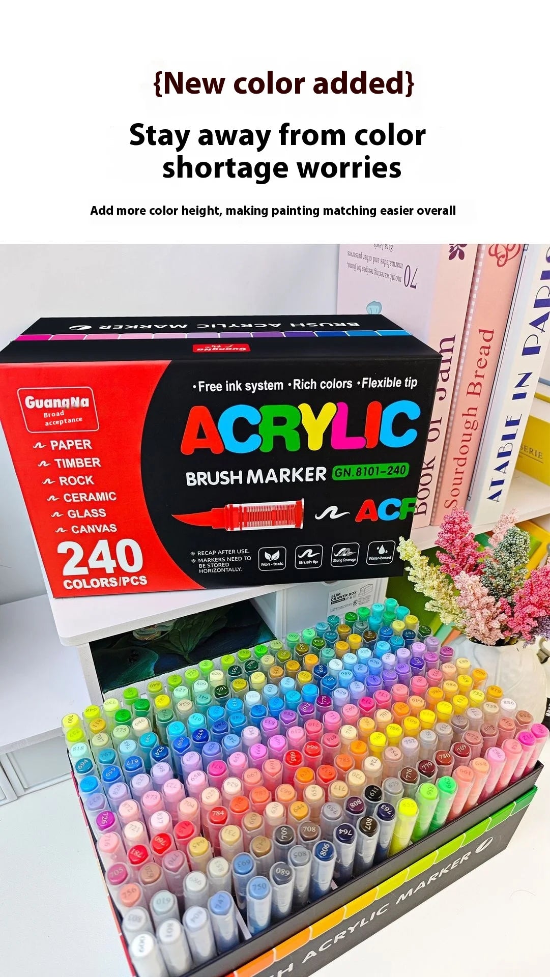 12 To 240 Colors Acrylic Paint Pens Multi