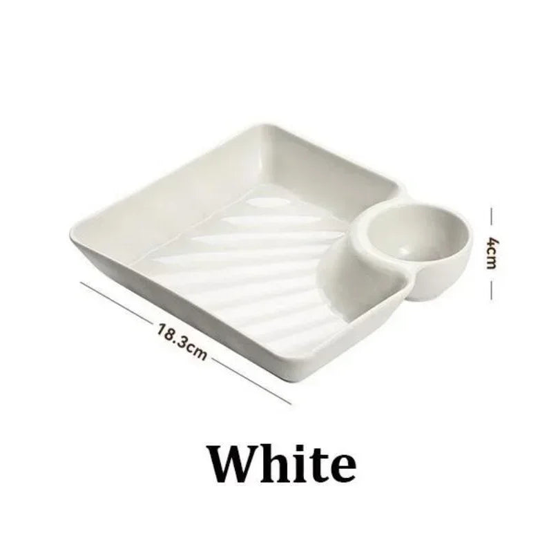 Chips Dip Plates Plastic Serving Platter Dumpling Plate
