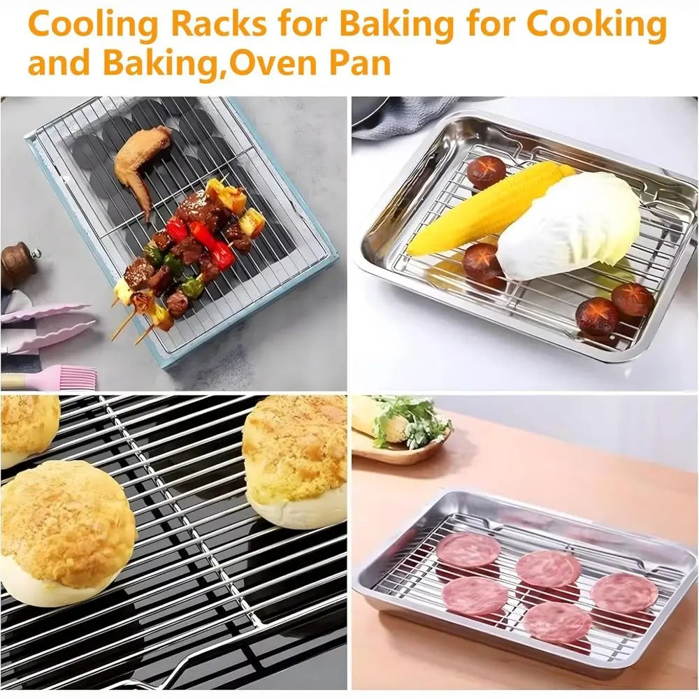Stainless Steel Non-Stick Cooling Rack Bbq Tray Baking