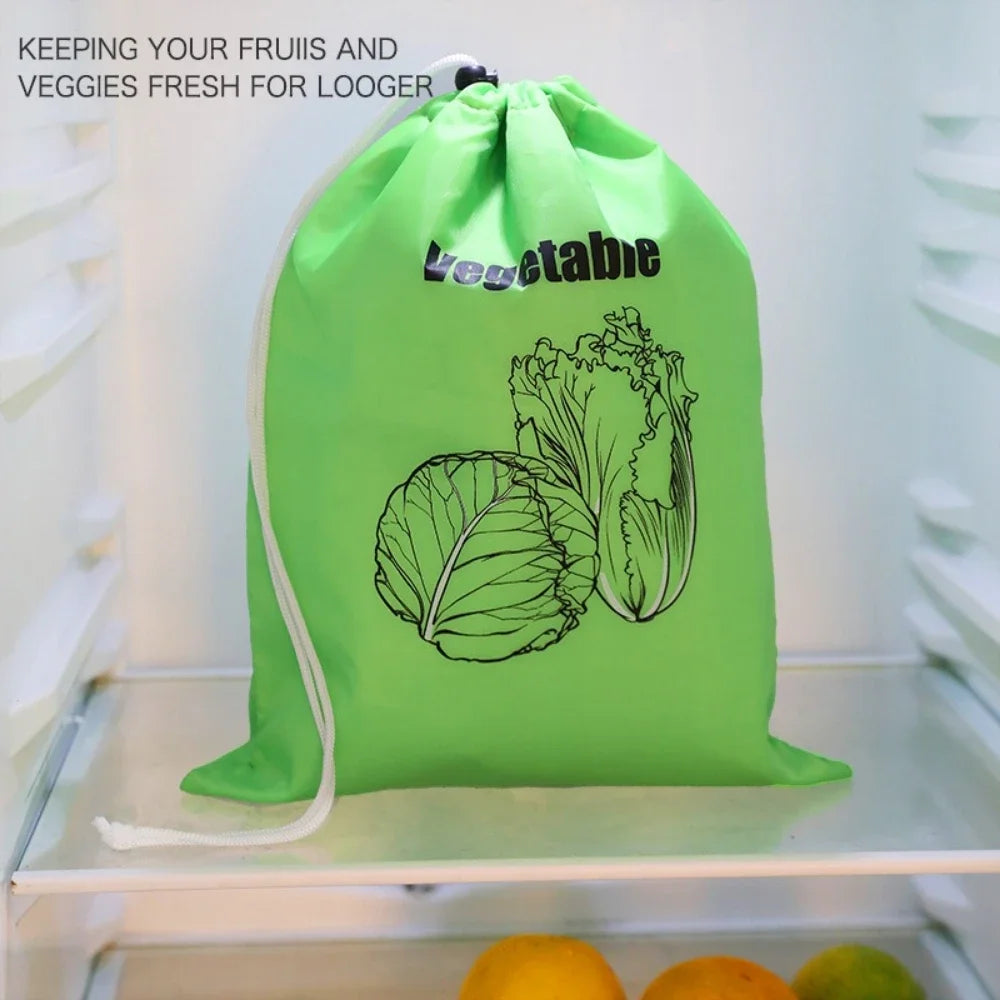 Reusable Banana Freshness Storage Bag Aluminum Foil Drawstring