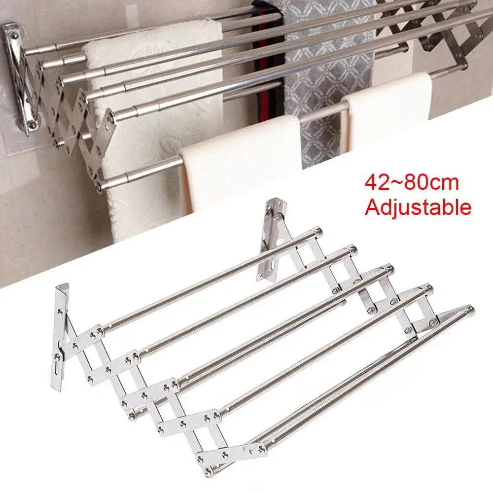 Stainless Steel Wall Mounted Laundry Drying Rack Length