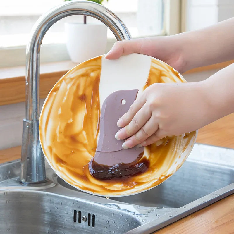 Soft Scraper Dirt Grease Cleaning Silicone Scraper To
