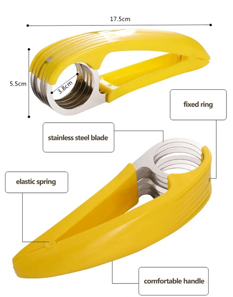 Vegetable Chopper Banana Cucumber Slicer Fruit & Vegetable