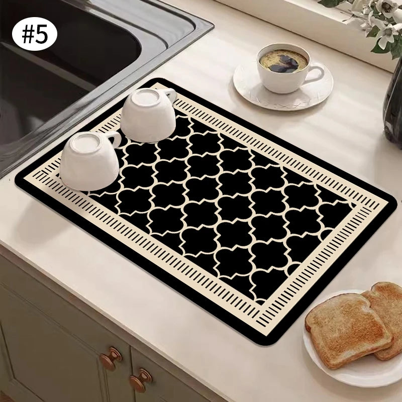 Dish Drying Mat Super Absorbent Draining Mat Large