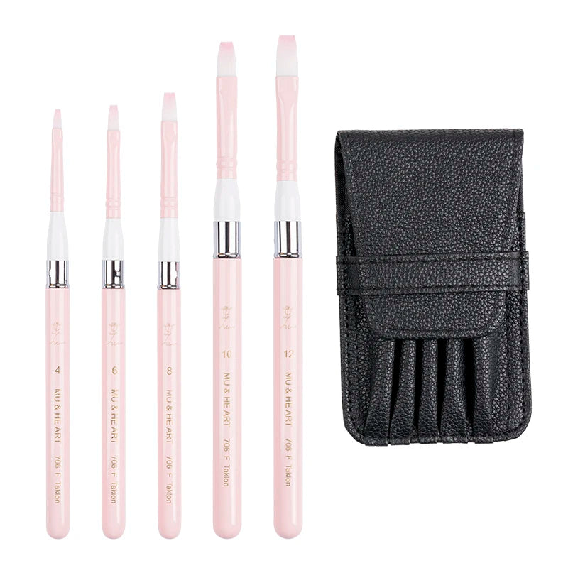 Pink Travel Minipen Korean Synthetic Hair Artist Acrylic