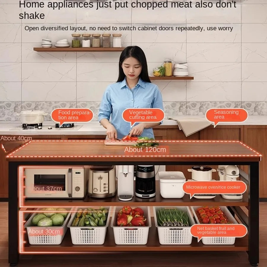 Storage Rack Floor-Standing Multi-Tiered Workbench Storage