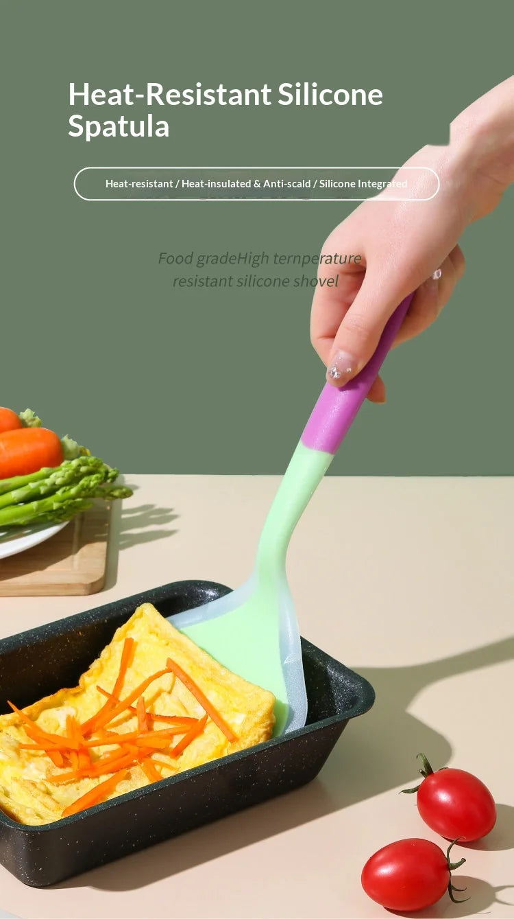 Silicone Spatula Wide Cooking Shovel Non-Stick Scraper Turner