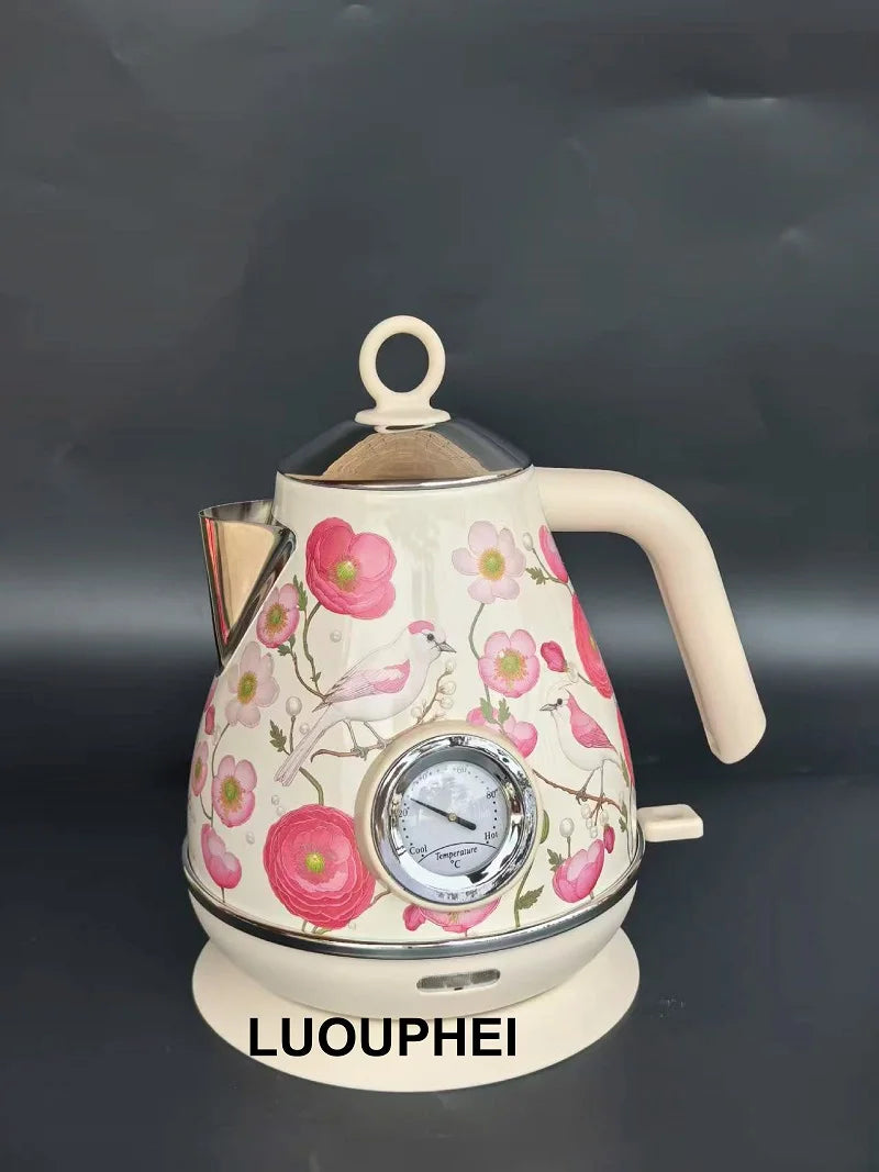7l Retro Paint Electrc Kettle Temperature Display Boiling