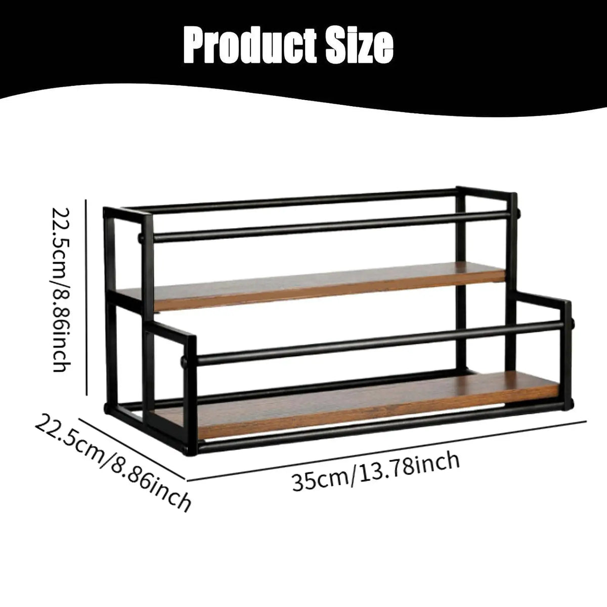 2-Tier 10 Syrup Bottles Rack Coffee Bar Liquor