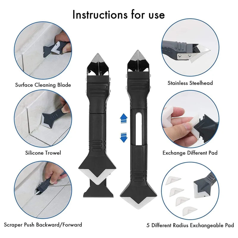 Silicone Scraper Sealant Smooth Remover In Floor Caulk