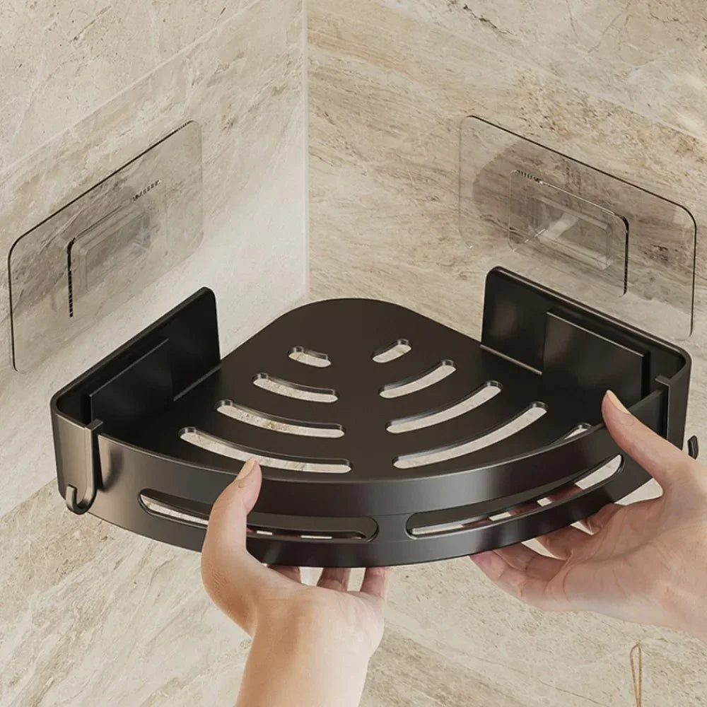 Bathroom Shelves Organizer No Punching Required Corner Shelf