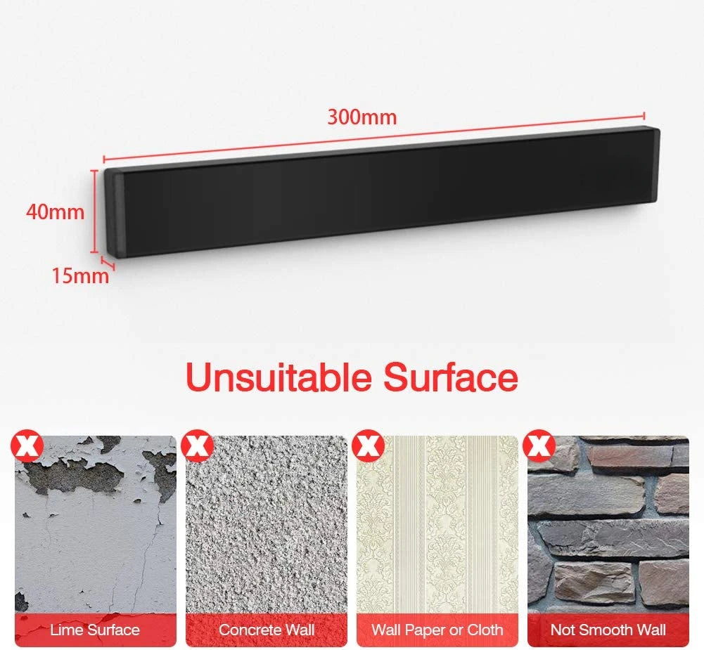 Self Adhesive Power Magnetic Knife Holder Wall Mount