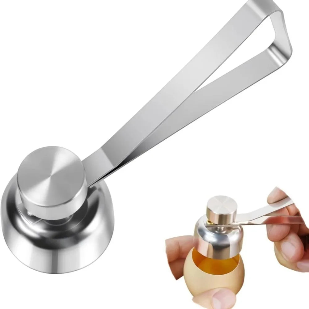Stainless Steel Egg Topper Opener Cracker Removal Creative