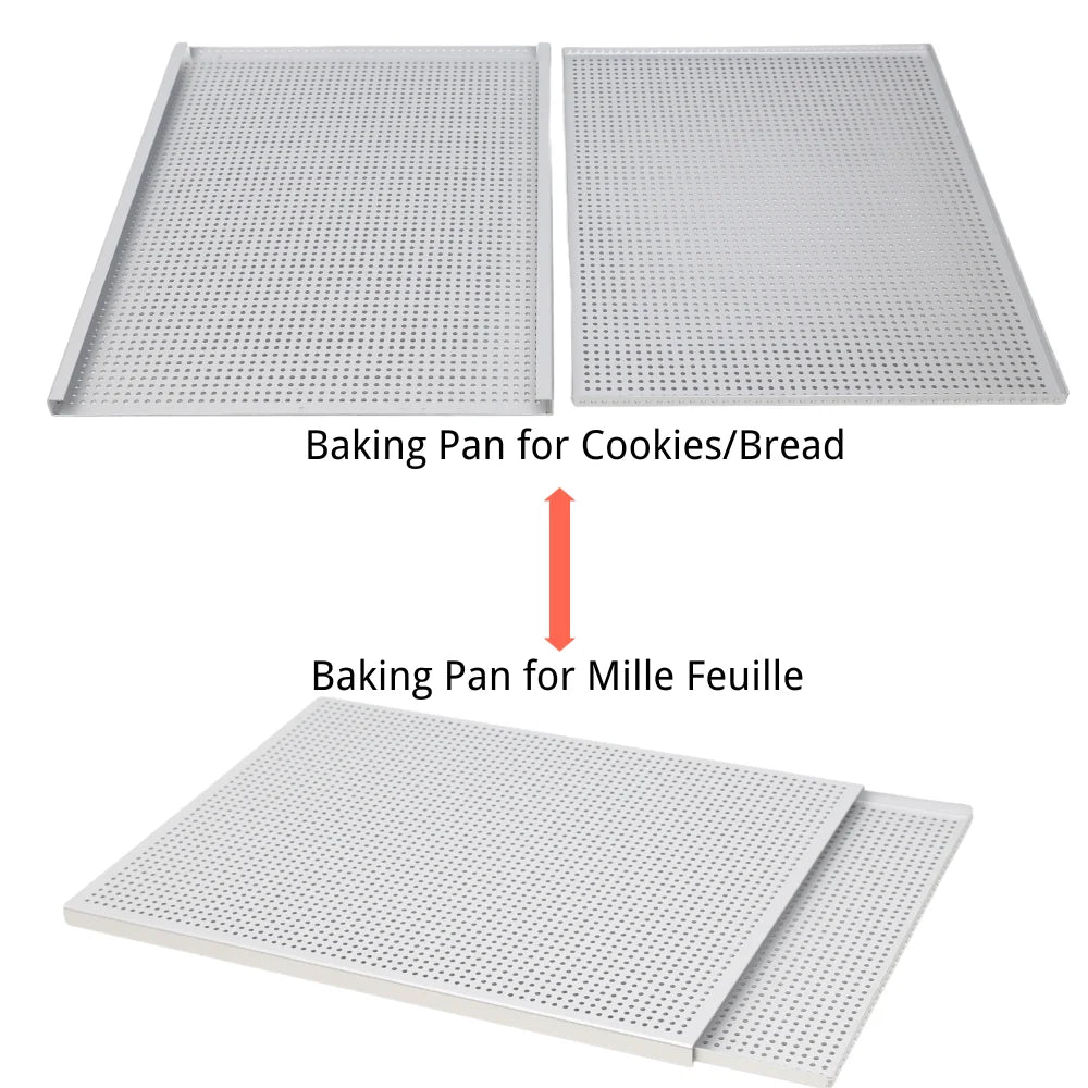 Puff Pastry Baking Tray Mille Feuille Rectangular Pastry