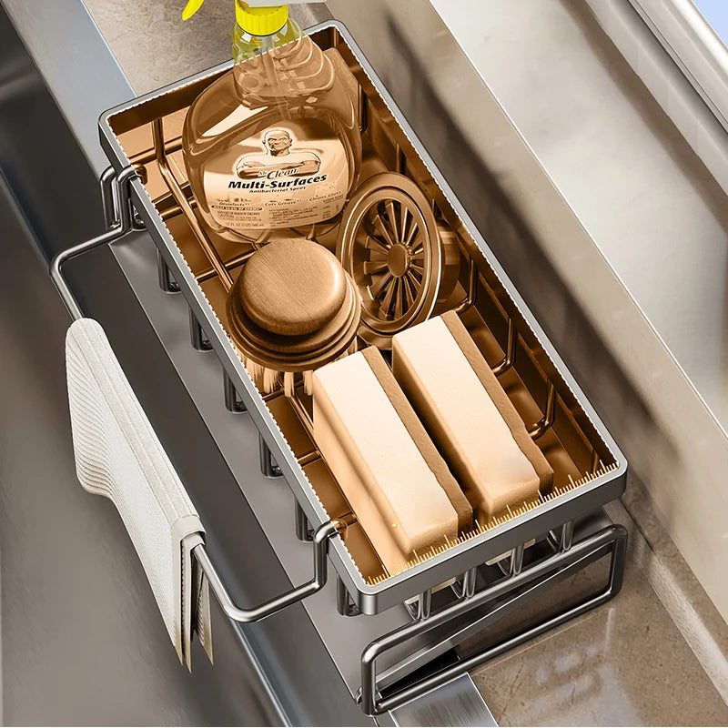 Sink Cleaning Storage Rack Drain Organizer Sponge Cleanser