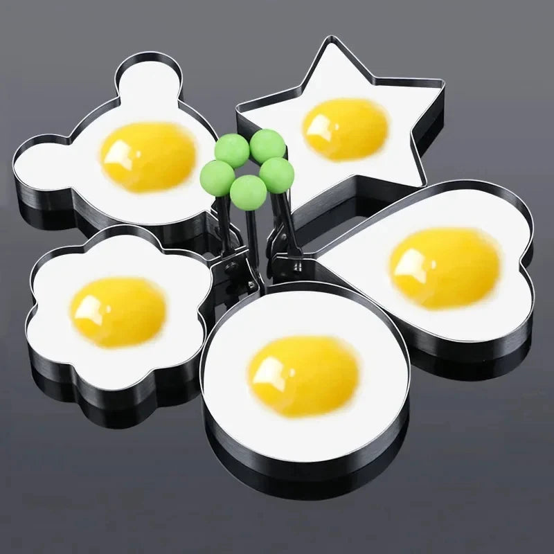 1-5pcs Stainless Steel Fried Egg Shaper Pancake Ring
