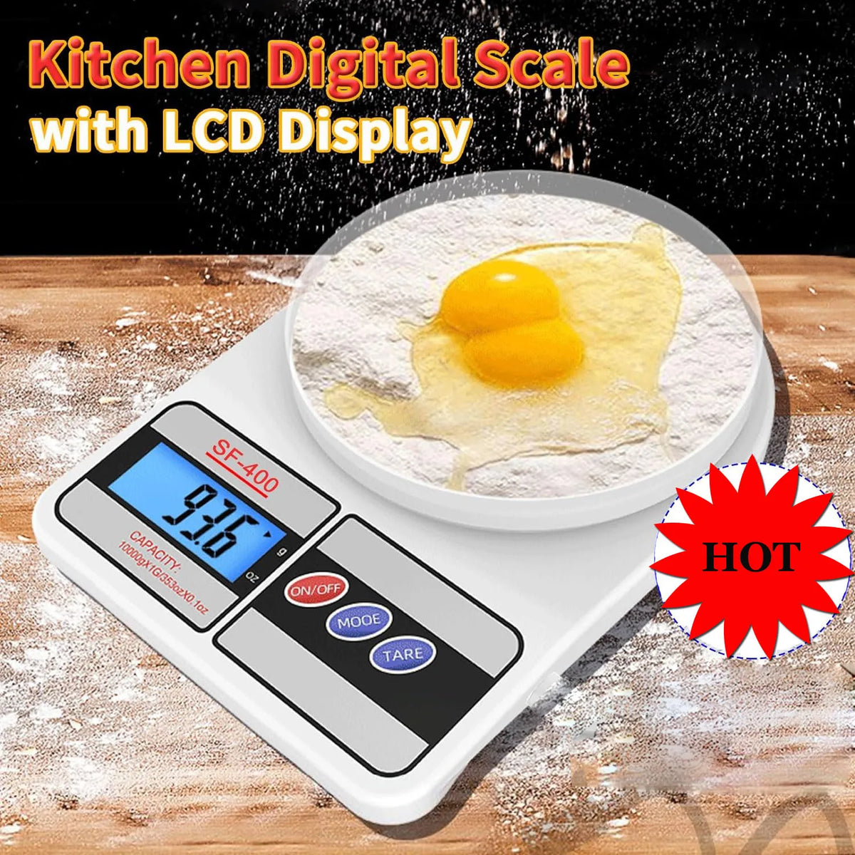Digital Scale 10kg/1g High-Precision Led Electronic Scales Food