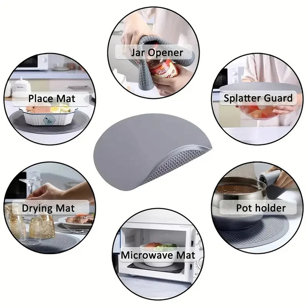 25cm Large Silicone Mat Coaster Heat Resistant Placemat