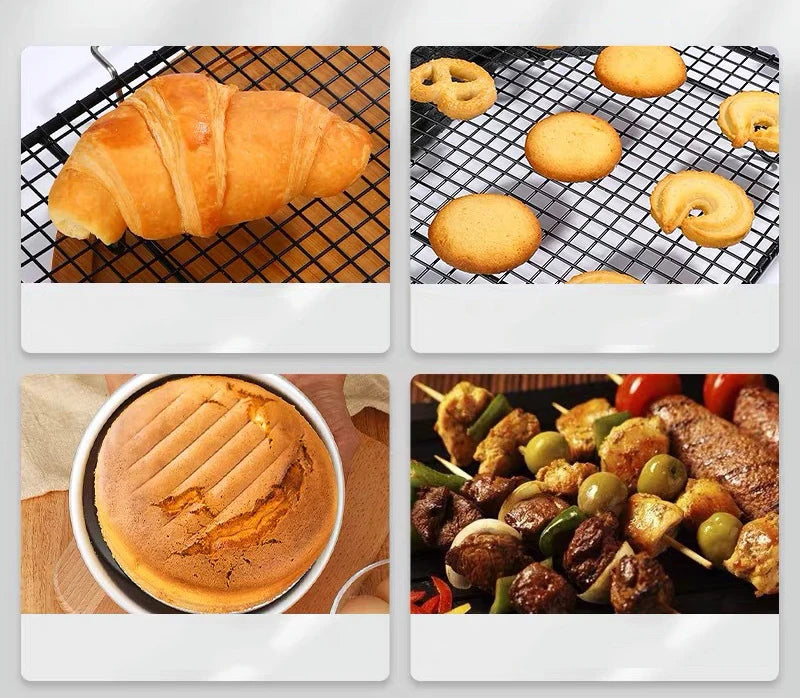 Faisdu 1pcs Layer Stainless Steel Bbq Bread Cake