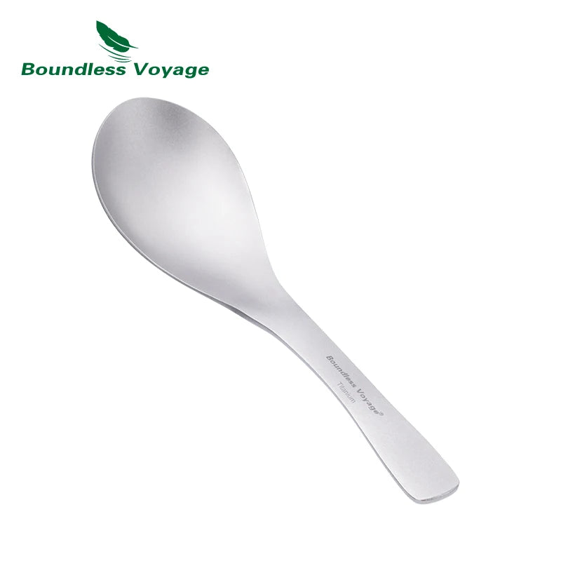 Boundless Voyage Titanium Spoon Carry Bag Outdoor Flatware
