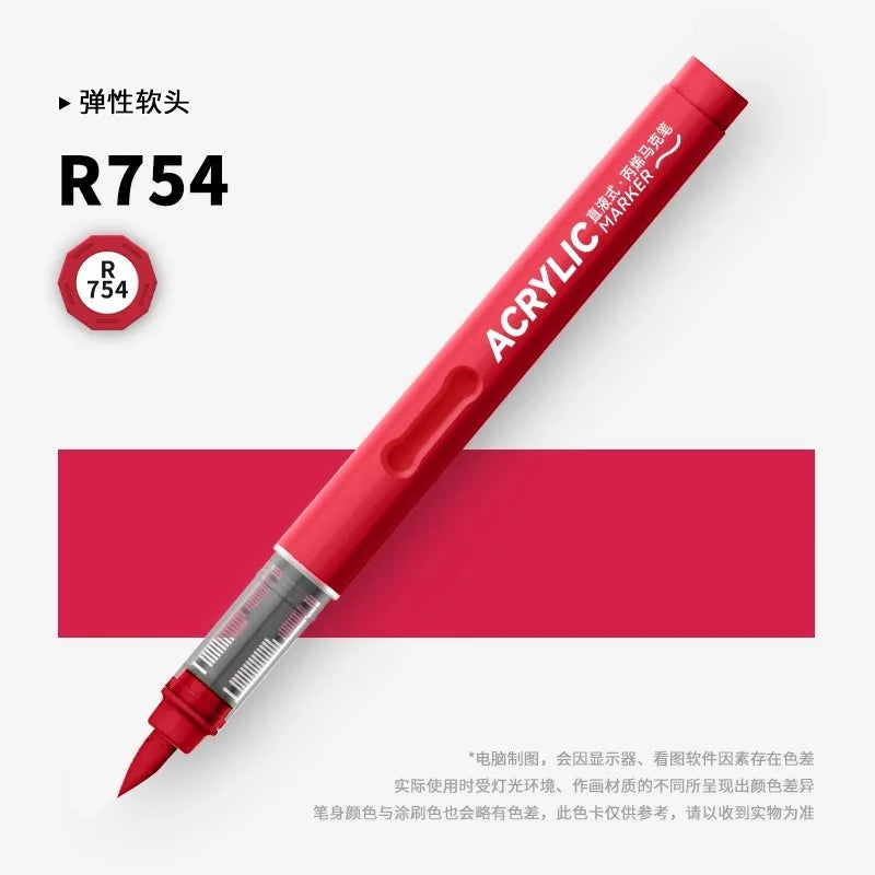 120/1 Colors Direct-Liquid Acrylic Brush Markers Pen Waterproof