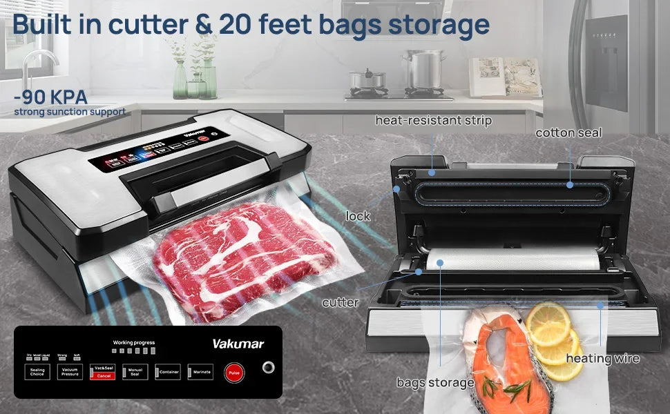 Vakumar Vh5186 Automatic Commercial Food Vacuum Sealer Packaging