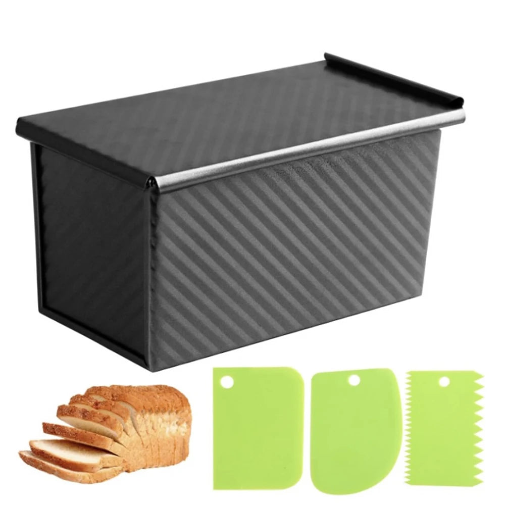 Long Pullman Loaf Pan Lid Non-Stick Carbon Steel