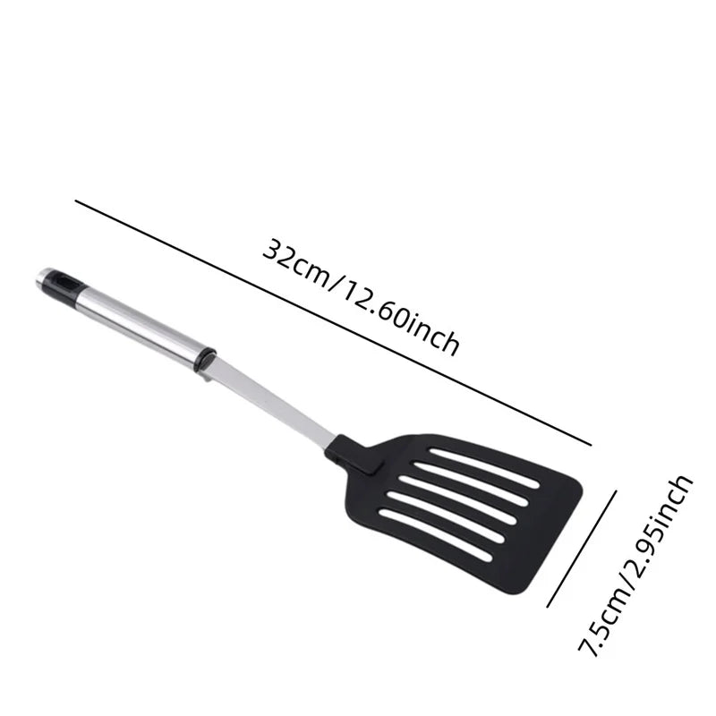 Stainless Steel Turners Nylon Handle Spatula Fried Shovel