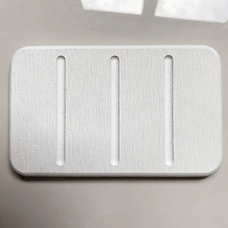 Diatom Mud Soap Dish Bathroom Countertop Absorbent Mat