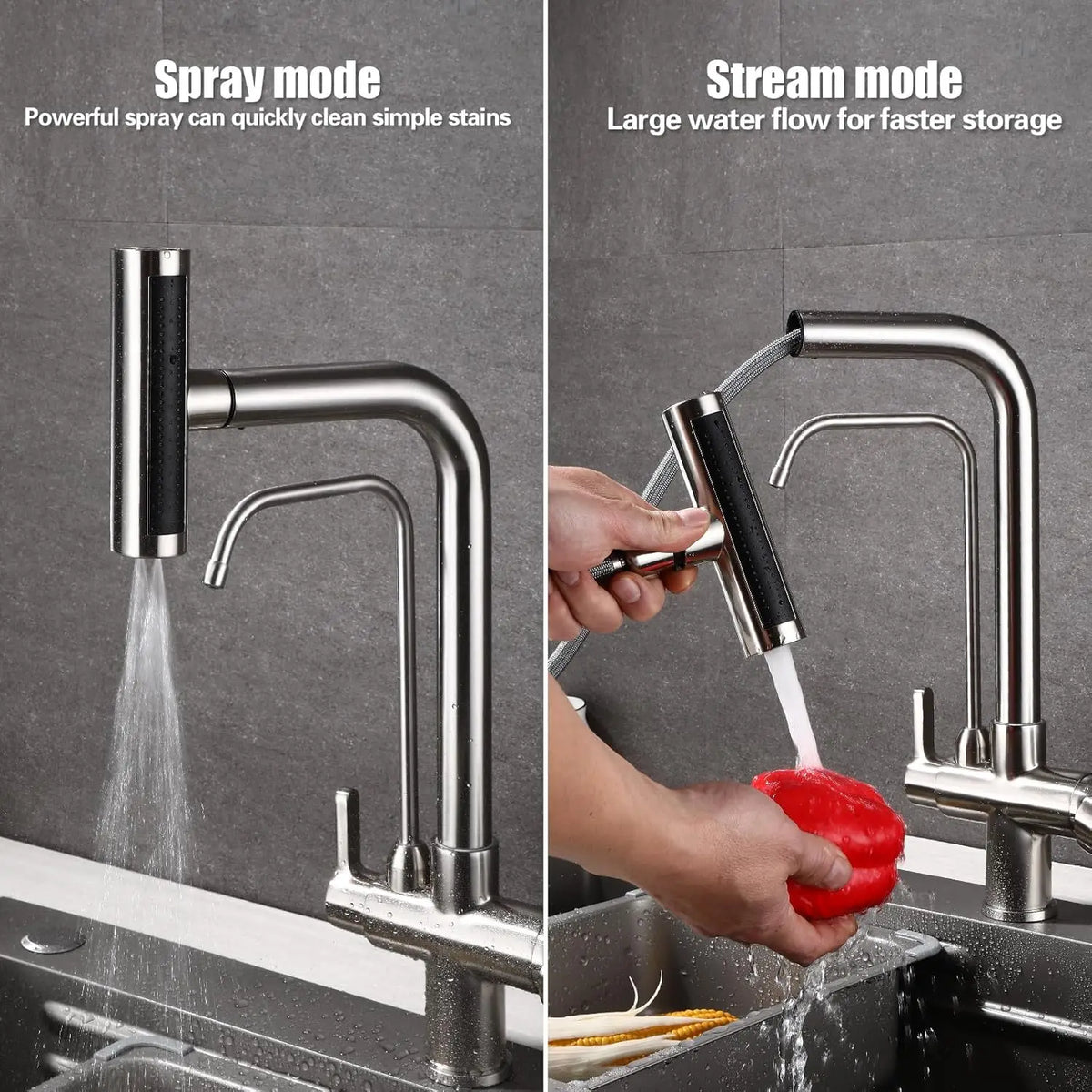 Waterfall Touch On Filter Faucets Brass Cold Pull