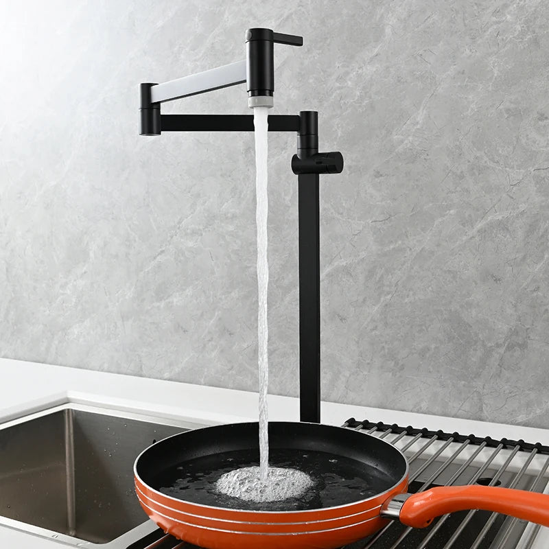Ciencia Brass Pot Filler Faucet Deck Mount Stove