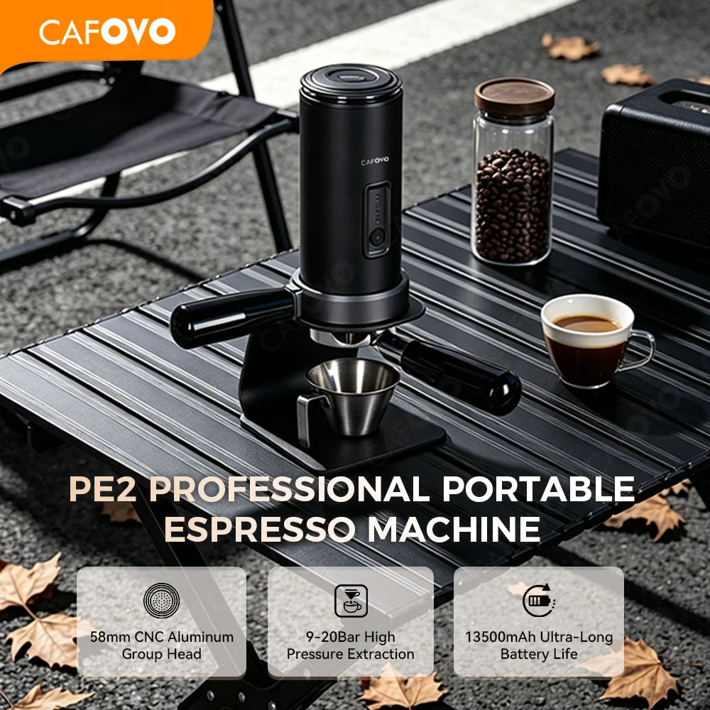 Cafovo Pe2 Wireless Espresso Machine 58mm Bottomless Portafilter