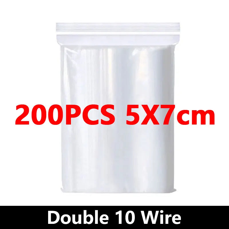 Small Zip Lock Plastic Bags Reclosable Transparent Bag