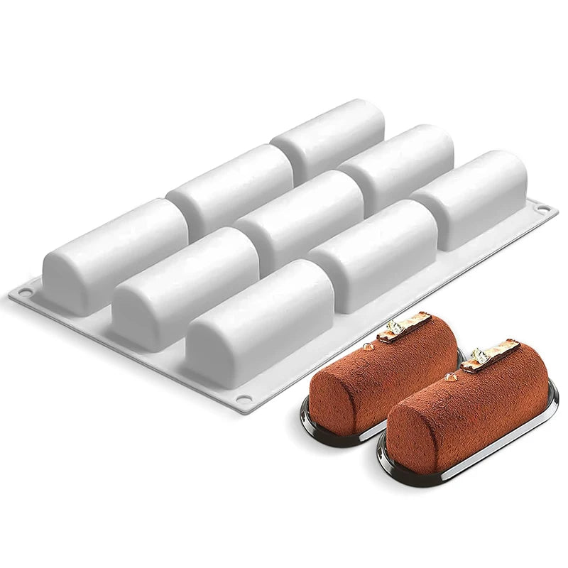 Cavity Log Cake Mold Baking 3d Roll Cylinder