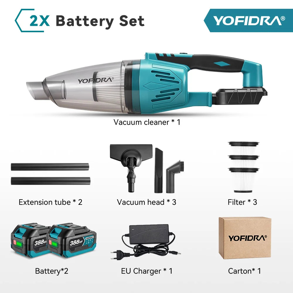 Yofidra 12kpa Electric Vacuum Cleaner Cordless 1500w Cleaner
