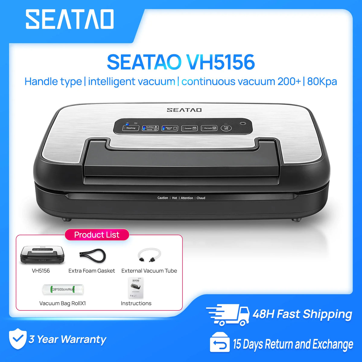 Seatao Vh5156 Vacuum Packing Machine Automatic Multi Functional