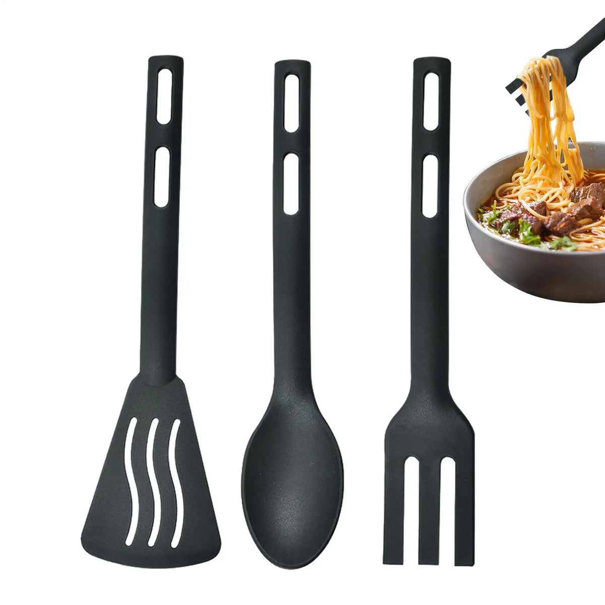 Nylon Cooking Sturdy Cutlery Kit Non-Stick Spatulas Comfortable