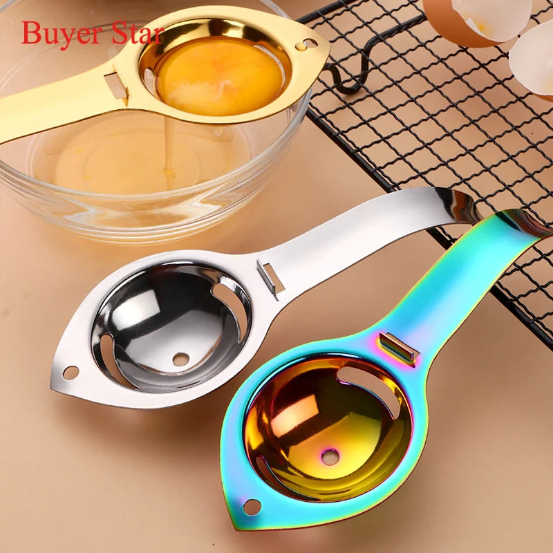 1pc Egg Separator Stainless Steel Egg Yolk White