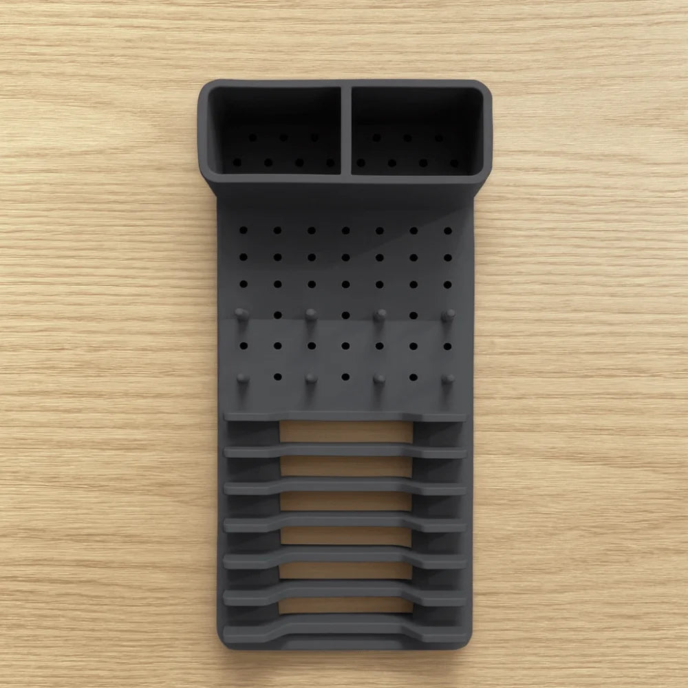 Durable Silicone Dish Drying Rack Heat-Resistant Drain Design