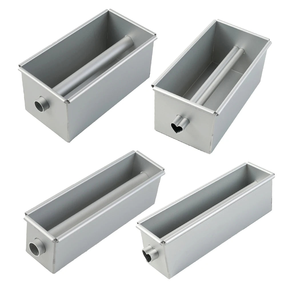 Aluminium Alloy Square Bread Loaf Pan Center Tube