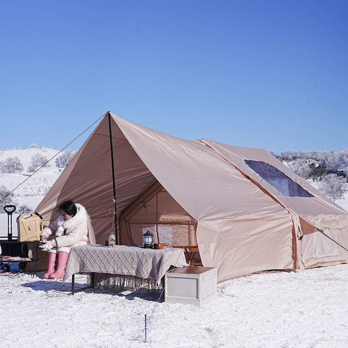 Pakicetus Inflatable Skylight Tent 4-6 Person Outdoor Family