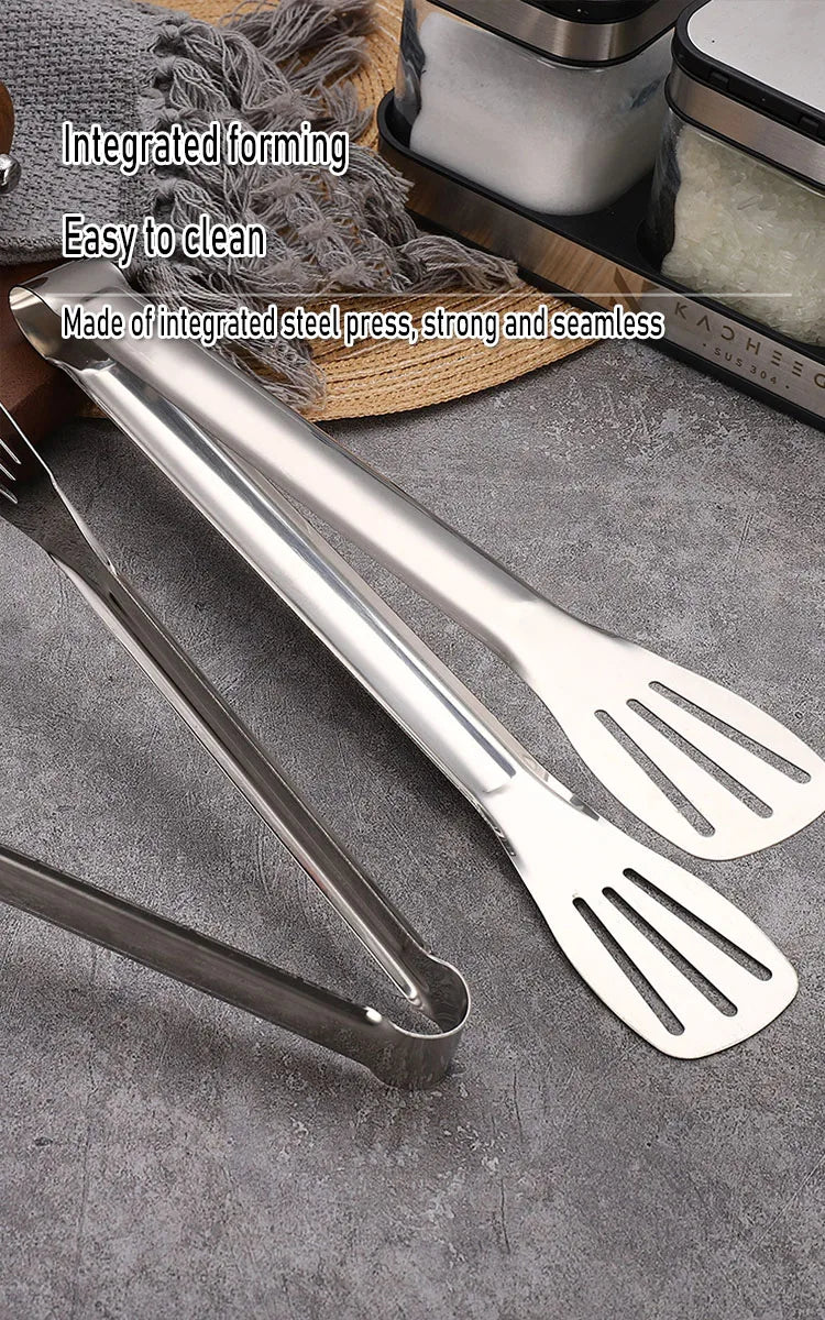 Stainless Steel Anti-Slip Food Clamp Utensils Buffet Cooking