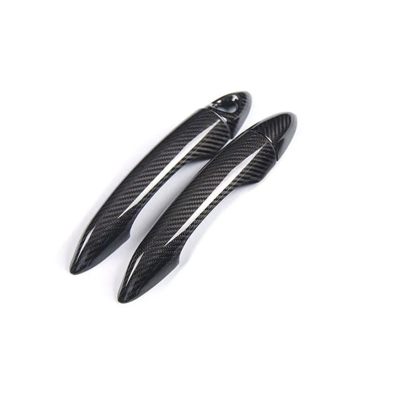 Real Carbon Fiber Exterior Door Handle Cover Trim