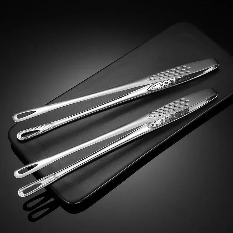 Food Tongs 304 Stainless Steel Barbecue Tongs Clip