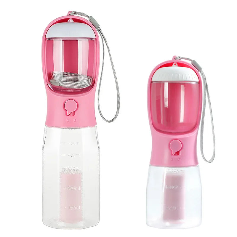 In Dog Water Bottle Poop Bag Dispenser Pet
