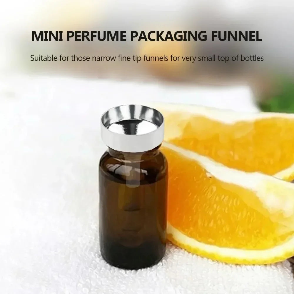 10pcs Metal Mini Funnel Oil Liquid Funnel Detachable