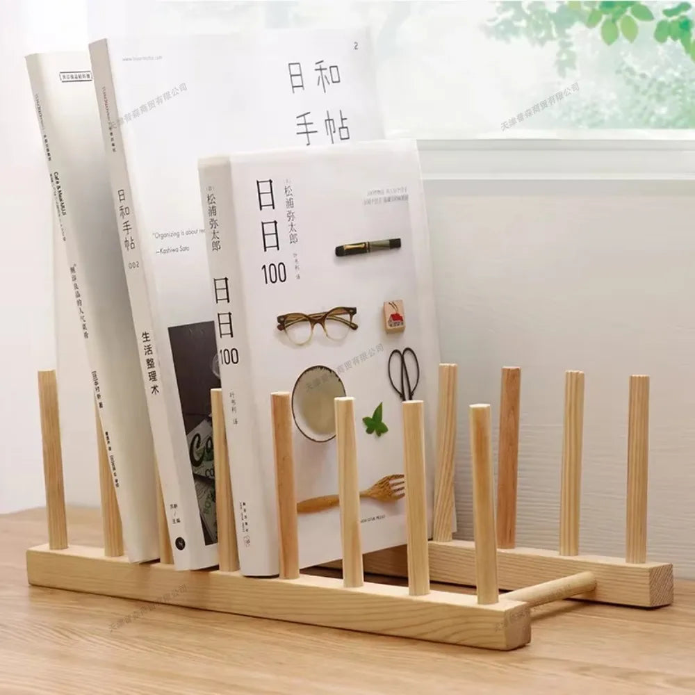 Diy Locker Bamboo Drain Rack Wooden Plate Rack